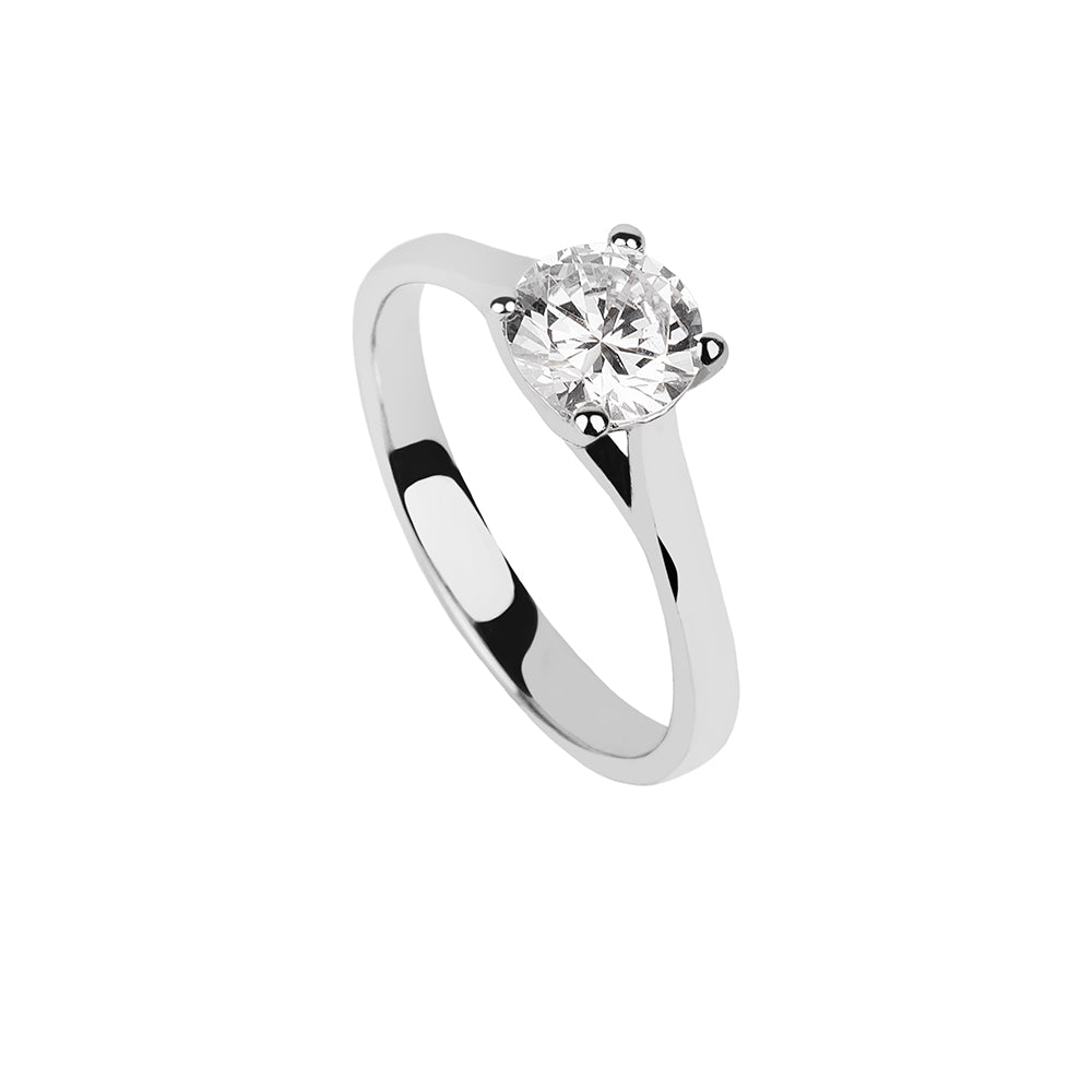 Solitario 1S Oro Blanco