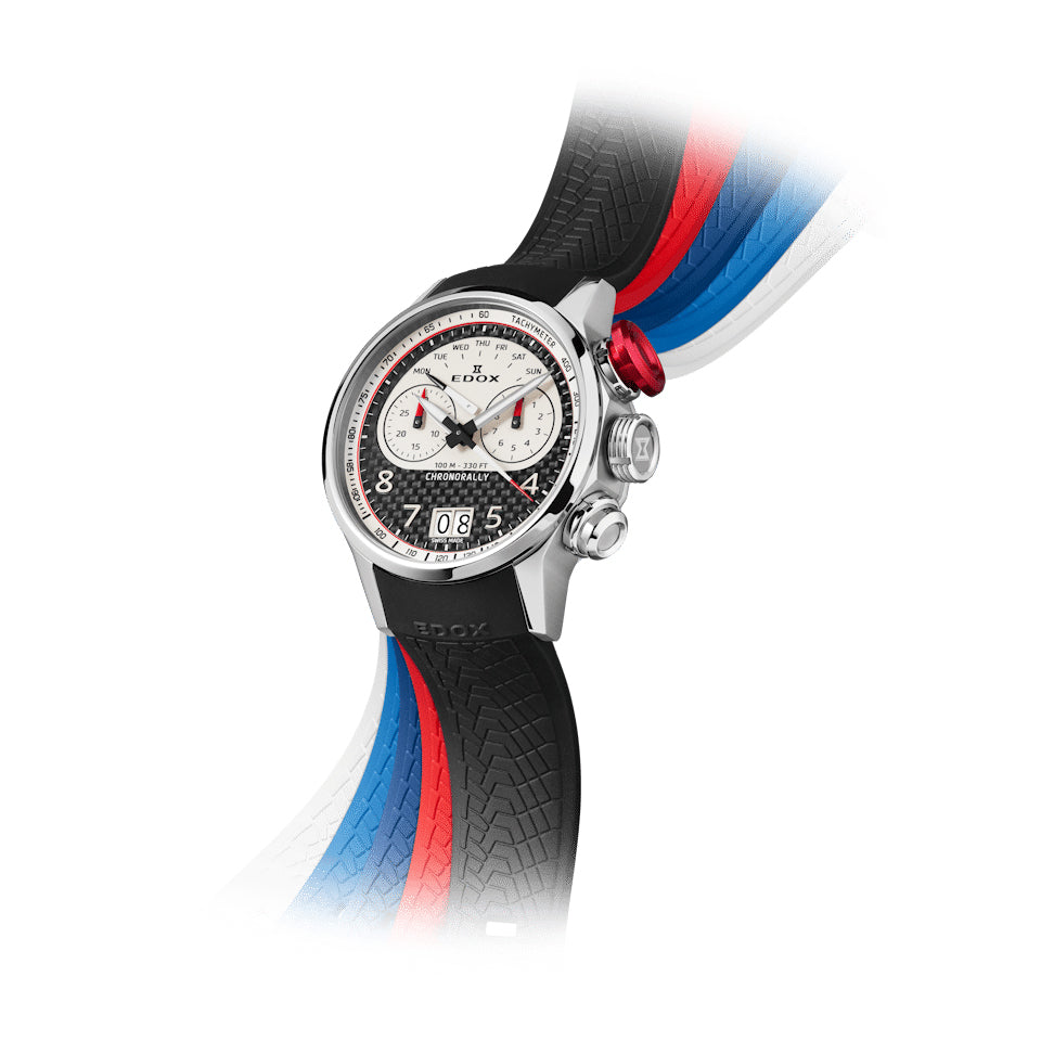 38003-TINR-CANBR - EDOX - CHRONORALLY CHRONOGRAPH 45 LIMITED EDITION