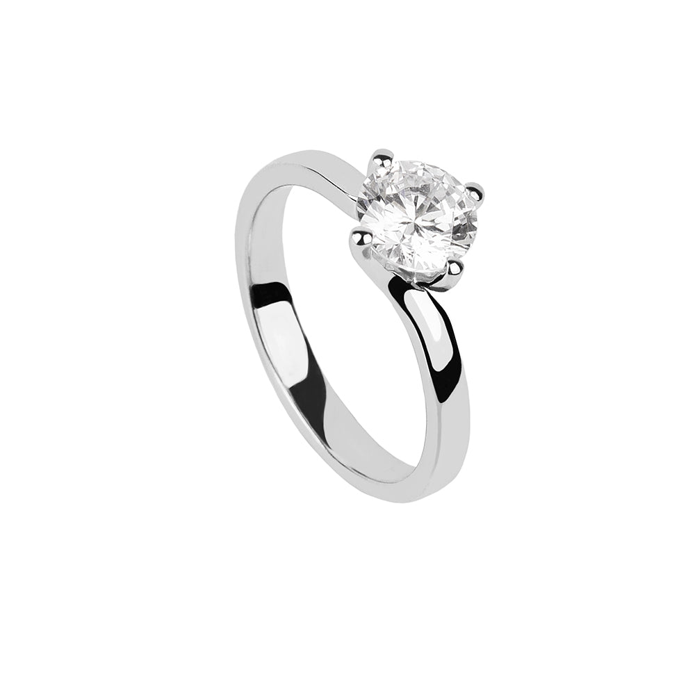 Solitario 6S Oro Blanco