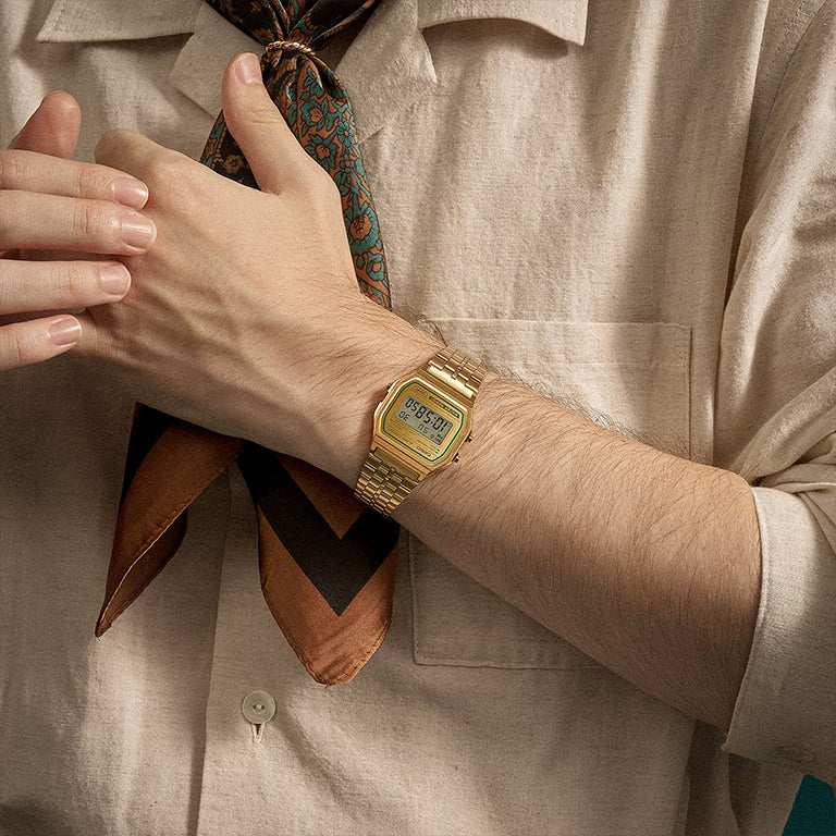 A158WEGV-9AEF - Casio Vintage - Iconic Dorado