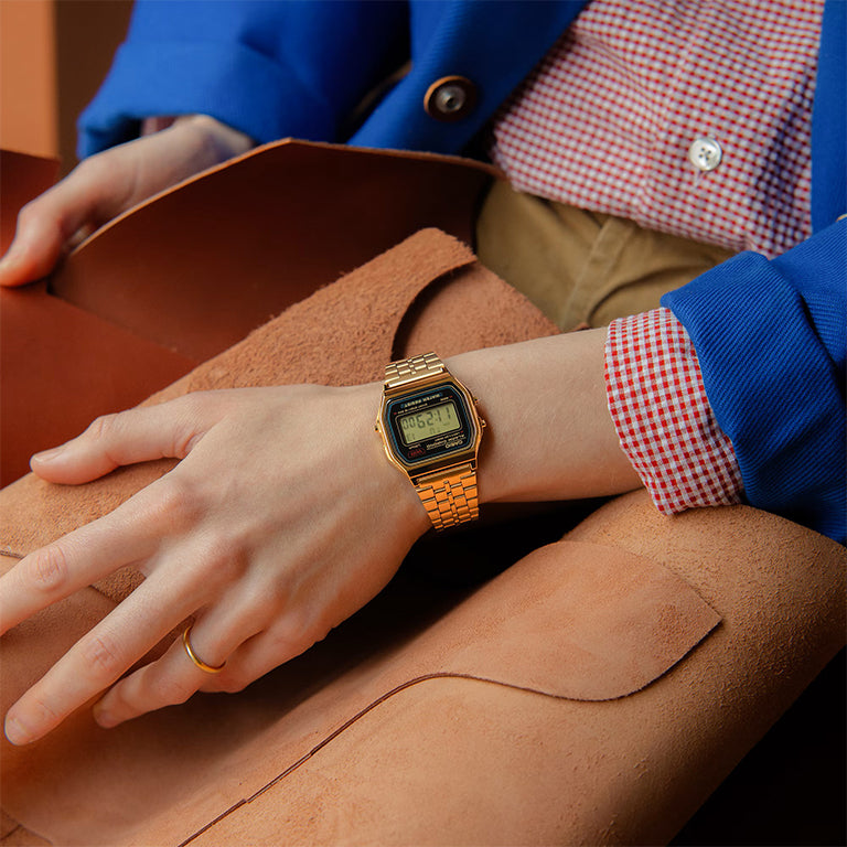 A159WGEA-1EF - Casio Vintage Dorado Clásico