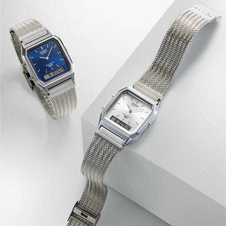 AQ-230EM-7AEF - Casio Vintage - Edgy Collection - Plata