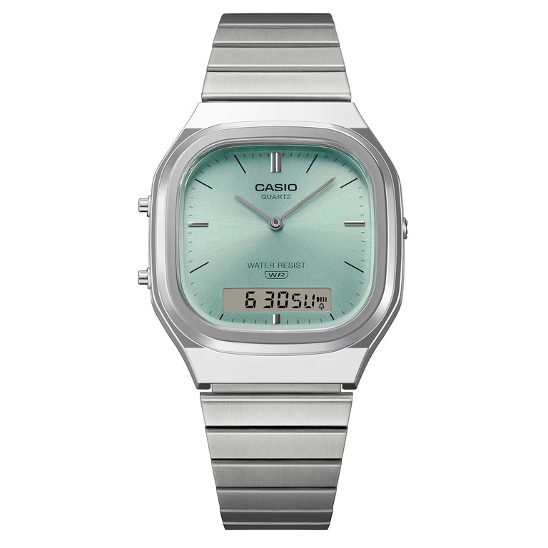AQ-240E-2AEF - Casio Vintage - Edgy Collection - Turquesa