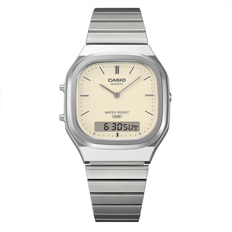 AQ-240E-7A2EF - Casio Vintage - Edgy Collection - Blanco