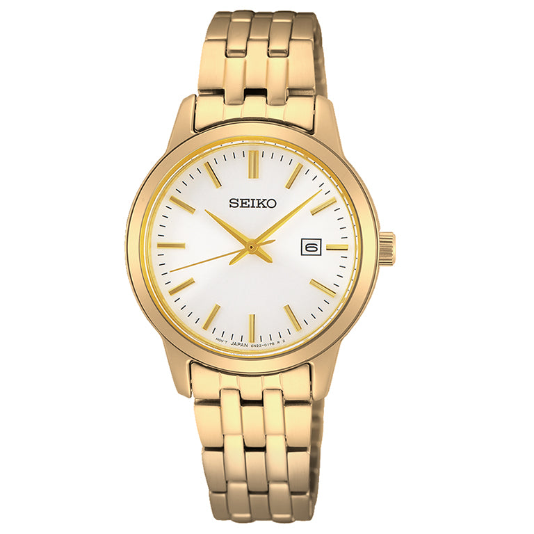 SUR412P1 - Seiko Neo Classic Cuarzo 3 Agujas IP Dorado