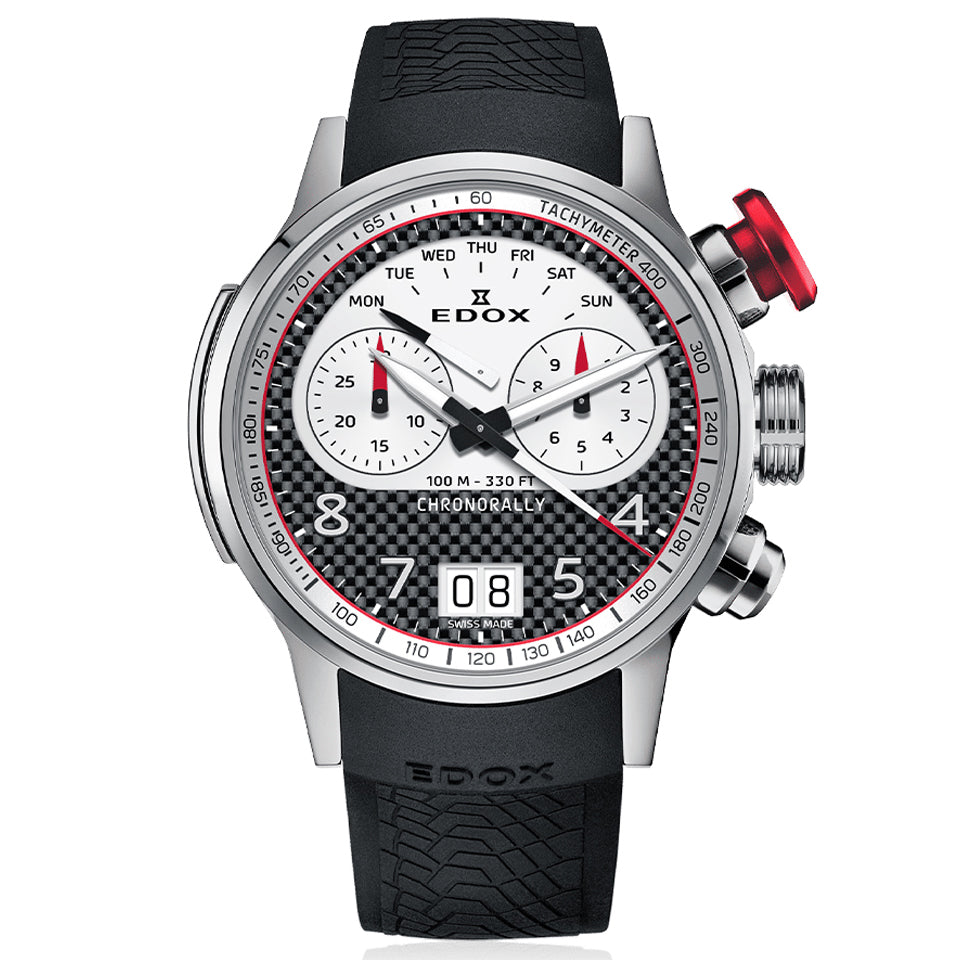 38003-TINR-CANBR - EDOX - CHRONORALLY CHRONOGRAPH 45 LIMITED EDITION