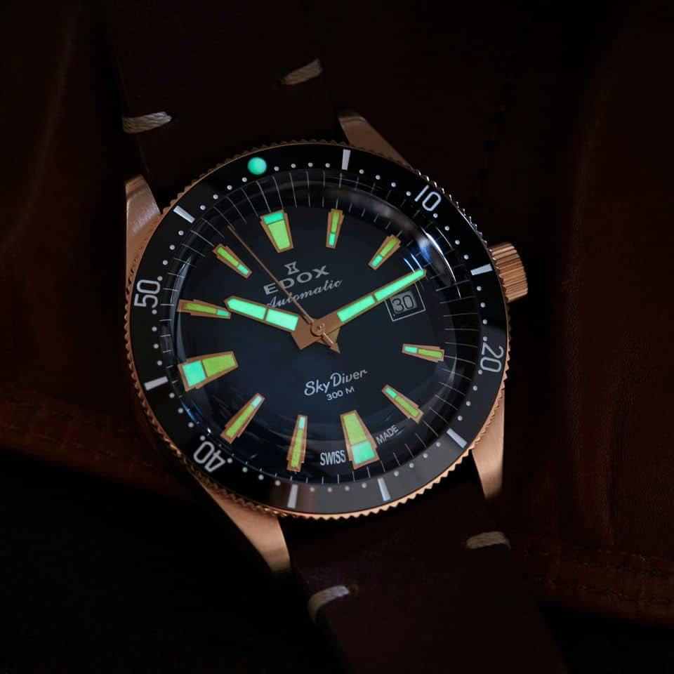 80126-BRN-BUIDR - Edox SkyDiver Date Automatic EDICIÓN LIMITADA