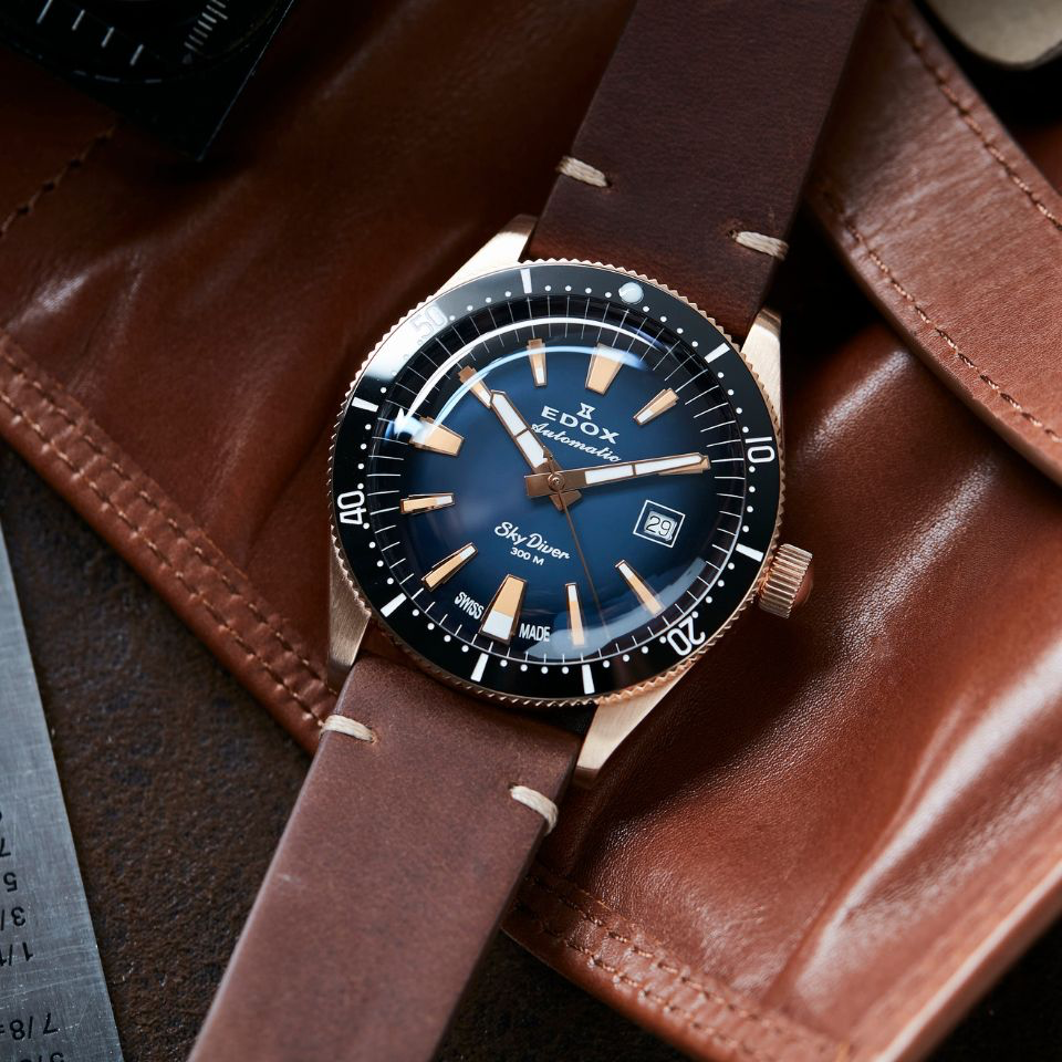 80126-BRN-BUIDR - Edox SkyDiver Date Automatic EDICIÓN LIMITADA