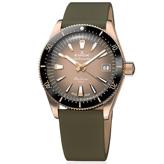 80131-37RNC-VDBEI - Edox Skydiver 38 Date Automático Edición Especial