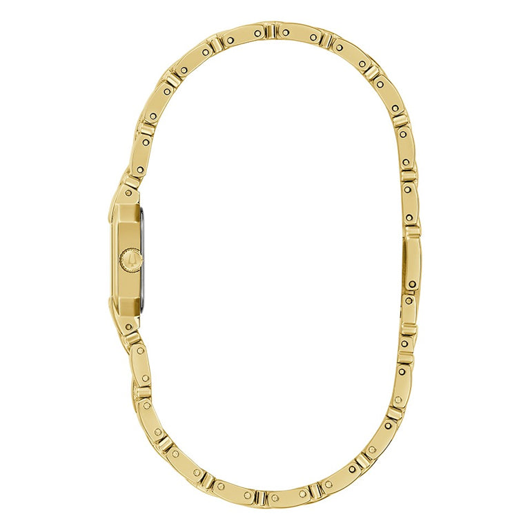 97P184 - Bulova Gold Quartz Sapphire Diamond
