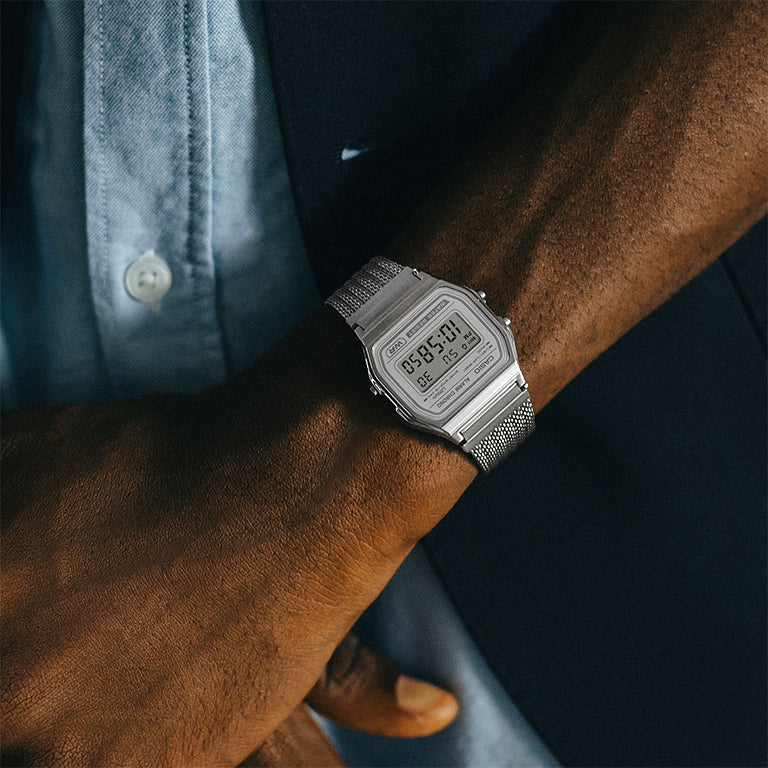 A158WEM-7EF - Casio Vintage - Iconic Plata