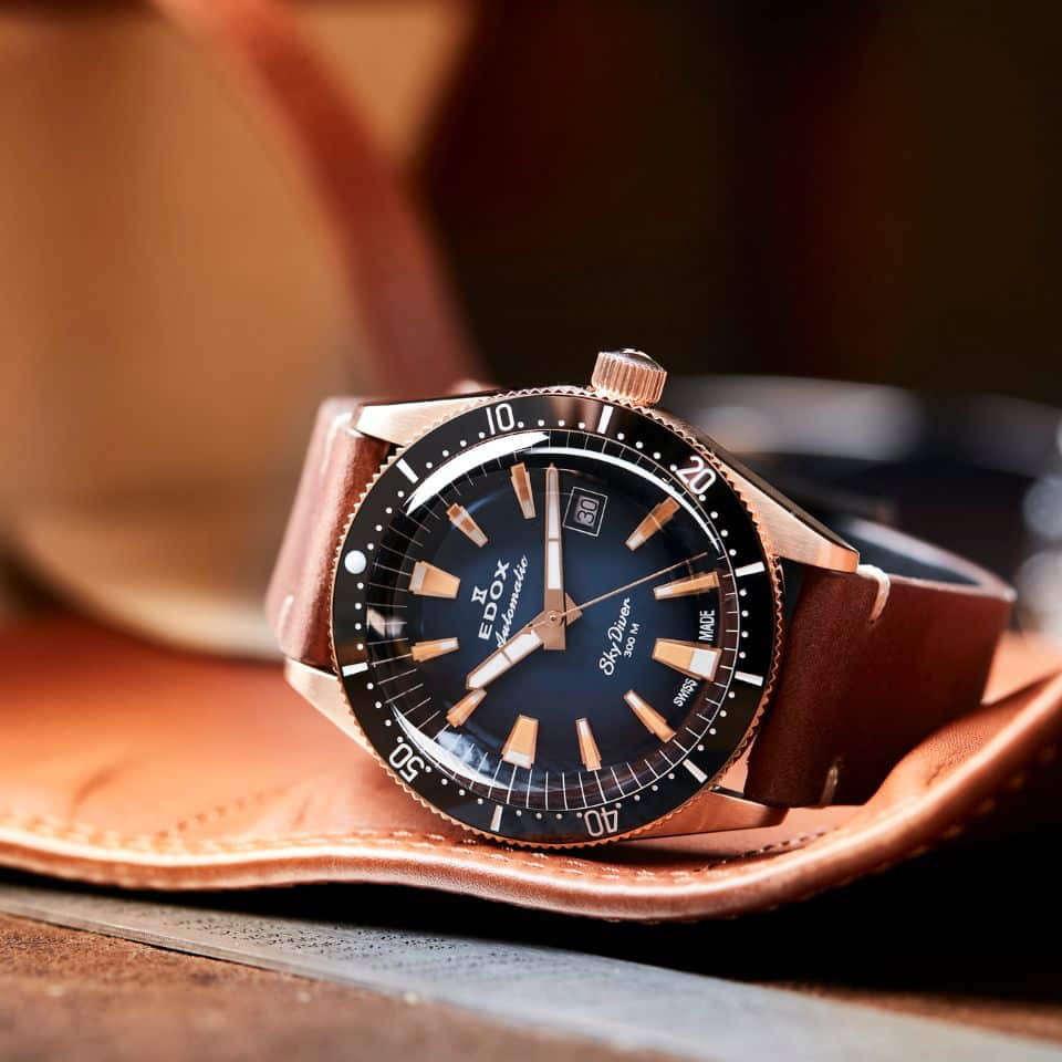 80126-BRN-BUIDR - Edox SkyDiver Date Automatic EDICIÓN LIMITADA
