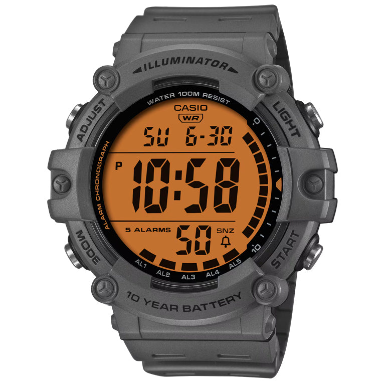 Casio Illuminator AE-1500WHC-1AV Naranja - vista frontal