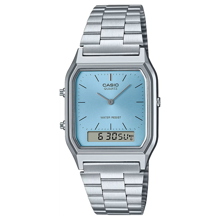 AQ-230A-2A1MQYES - Casio Vintage - Edgy Collection Turquesa