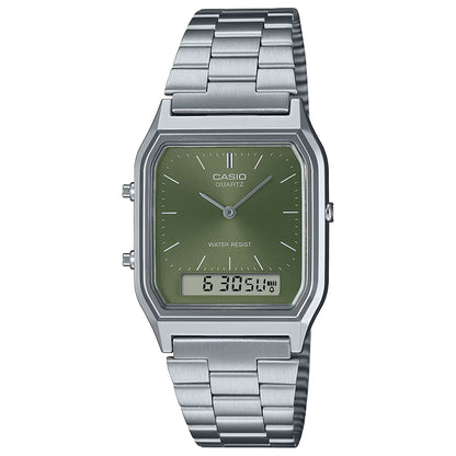 AQ-230A-3AMQYES - Casio Vintage - Edgy Collection Oliva