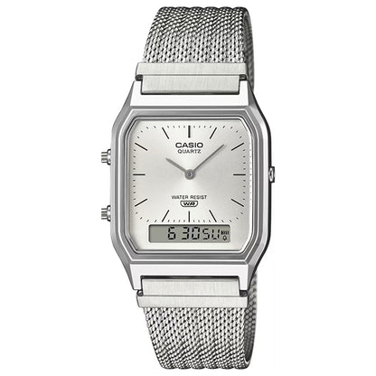 AQ-230EM-7AEF - Casio Vintage - Edgy Collection - Plata