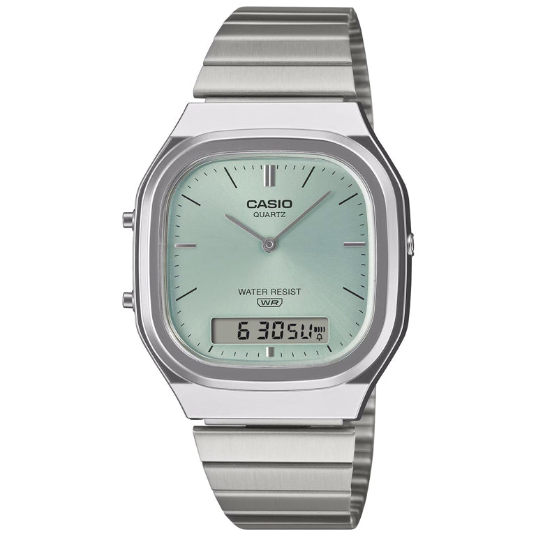 AQ-240E-2AEF - Casio Vintage - Edgy Collection - Turquesa