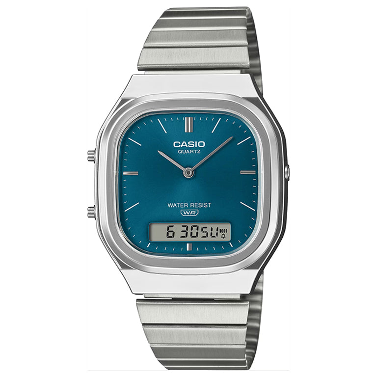 AQ-240E-3AEF - Casio Vintage - Edgy Collection Azul