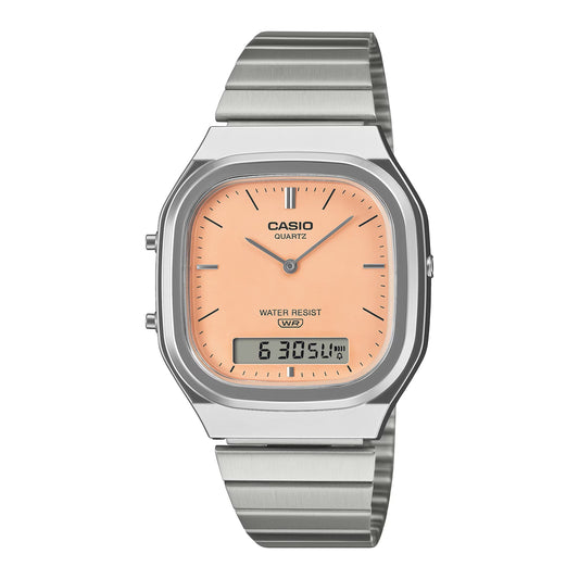 AQ-240E-4AEF - Casio Vintage - Edgy Collection - Salmón