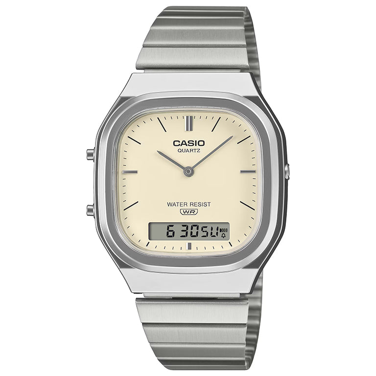 AQ-240E-7A2EF - Casio Vintage - Edgy Collection - Blanco