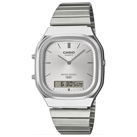 AQ-240E-7AEF - Casio Vintage - Edgy Collection - Plata