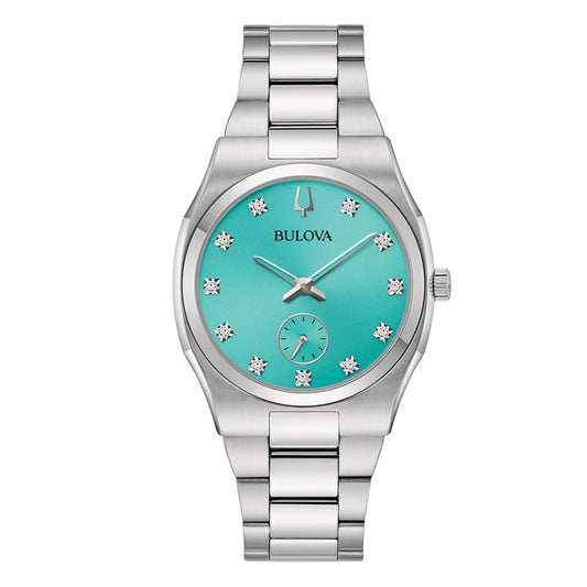 98P243 - Bulova Surveyor Lady 11 Diamantes