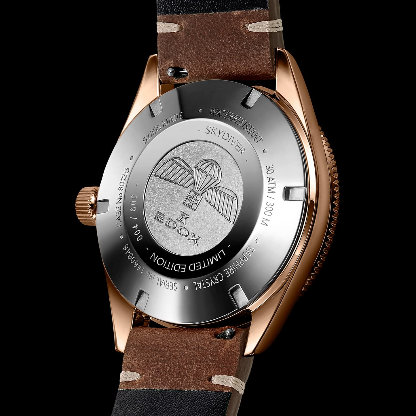80126-BRN-BUIDR - Edox SkyDiver Date Automatic EDICIÓN LIMITADA