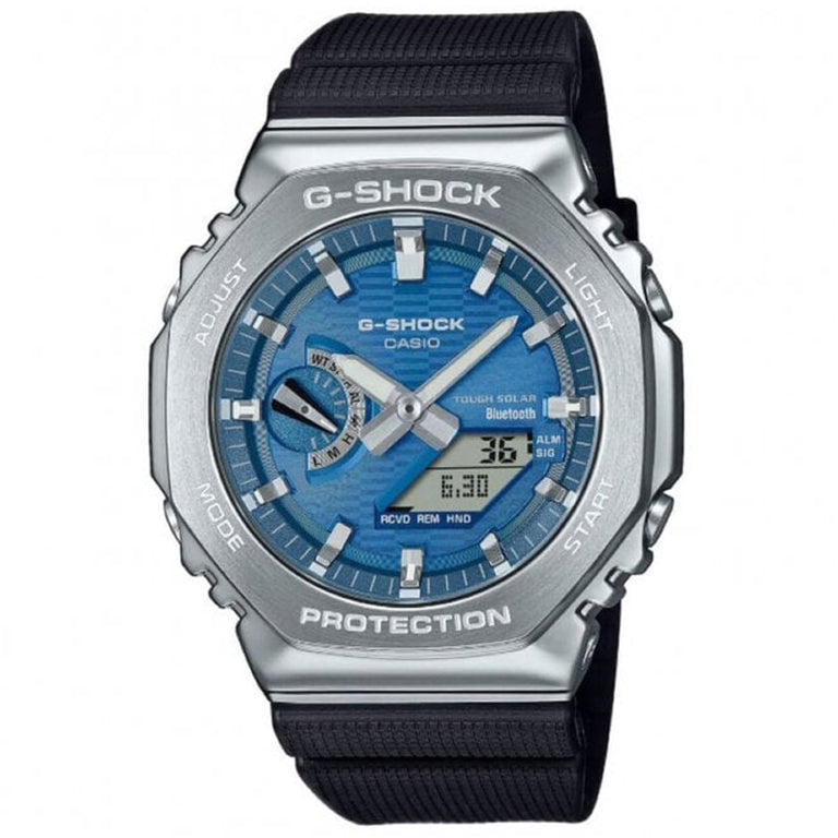 GBM-2100A-2BER - G-Shock G-Steel Azul