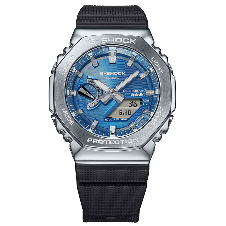 GBM-2100A-2BER - G-Shock G-Steel Azul