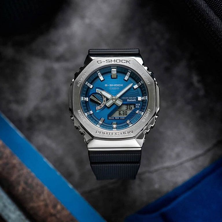 GBM-2100A-2BER - G-Shock G-Steel Azul