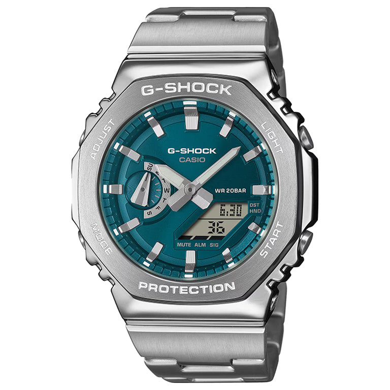 Casio Watch GM-2110D-3A1ER G-Shock Steel Petrol Casio Watch GM-2110D-3A1ER G-Shock Steel Petrol