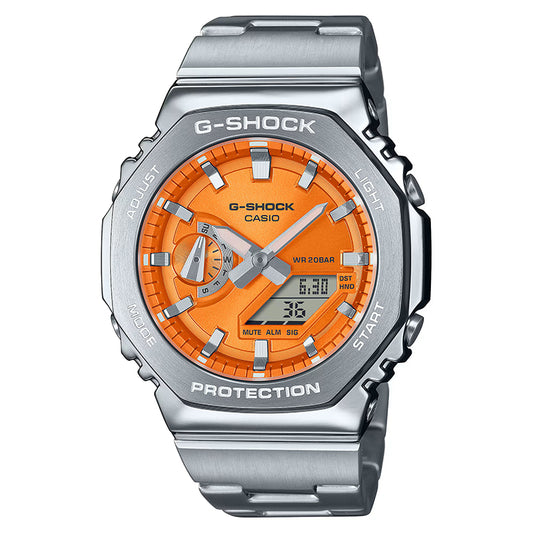 GM-2110D-4AER - G-SHOCK Metal Covered Naranja