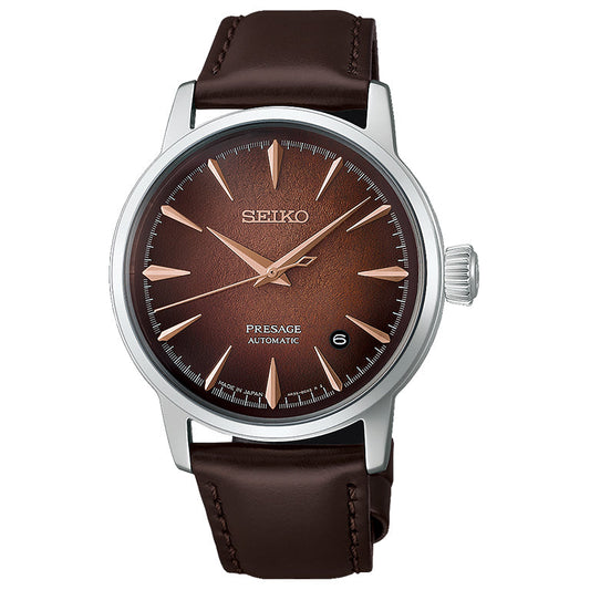 Seiko Presage esfera marrón HCB003J1 - vista frontal
