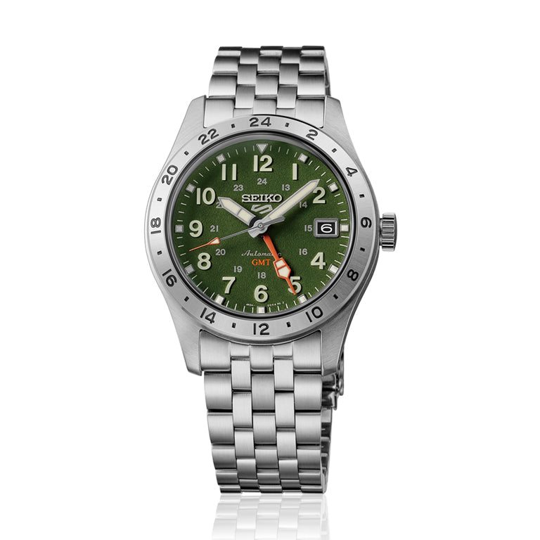 Seiko 5 Sports Field GMT esfera verde HDB001K1 - vista 4