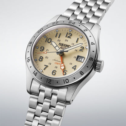 Seiko 5 Sports Field GMT esfera crema HDB002K1 - vista 2