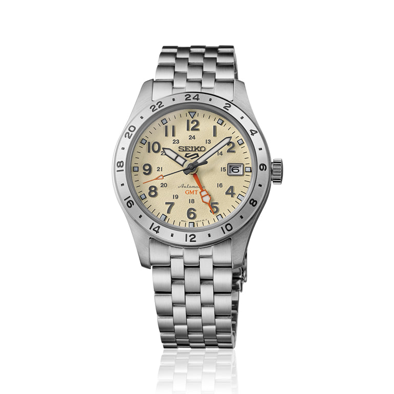 Seiko 5 Sports Field GMT esfera crema HDB002K1 - vista 3