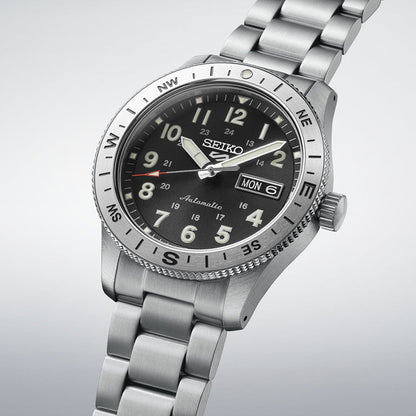 Seiko 5 Sports Field 41mm esfera negra HDB006K1 - vista 2