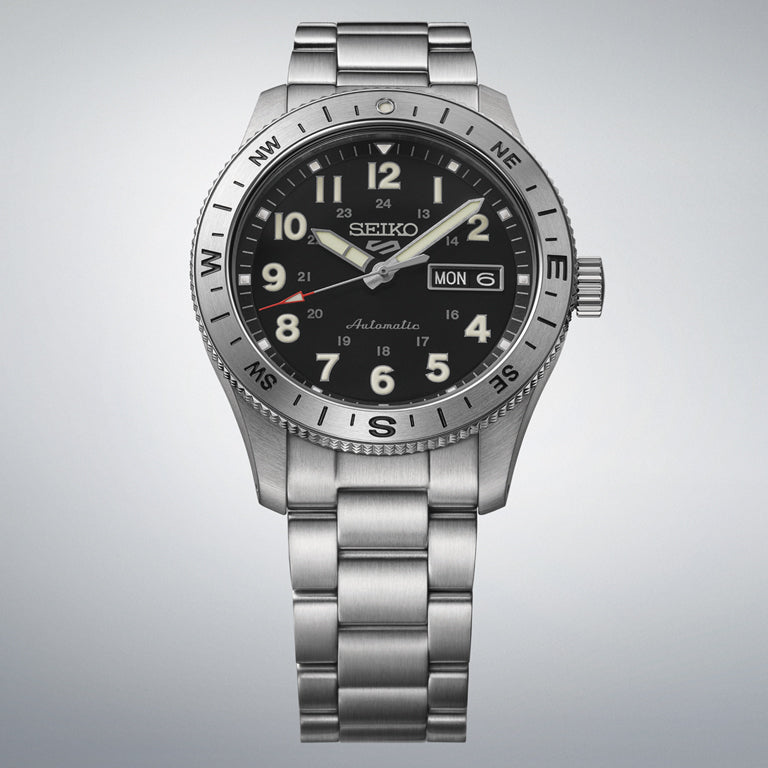 Seiko 5 Sports Field 41mm esfera negra HDB006K1 - vista 3