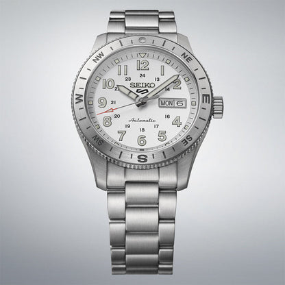 Seiko 5 Sports Field 41mm esfera blanca HDB007K1 - vista 3
