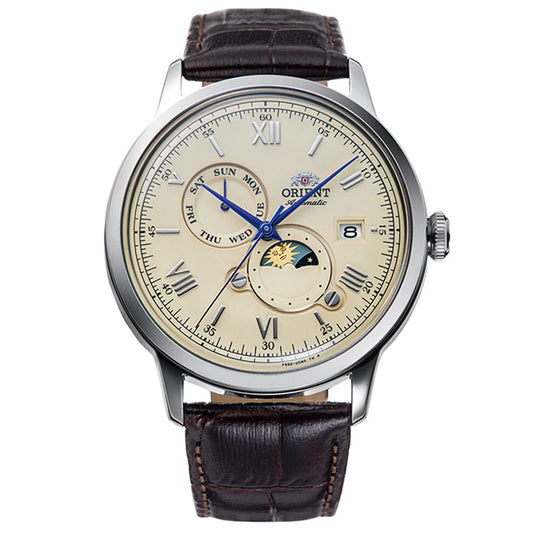 RA-AK0803Y30B - Orient Bambino Sun and Moon