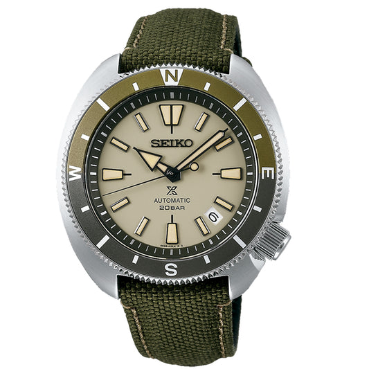 SRPG13K1 - Seiko Prospex Tierra Tortoise Automático Khaki