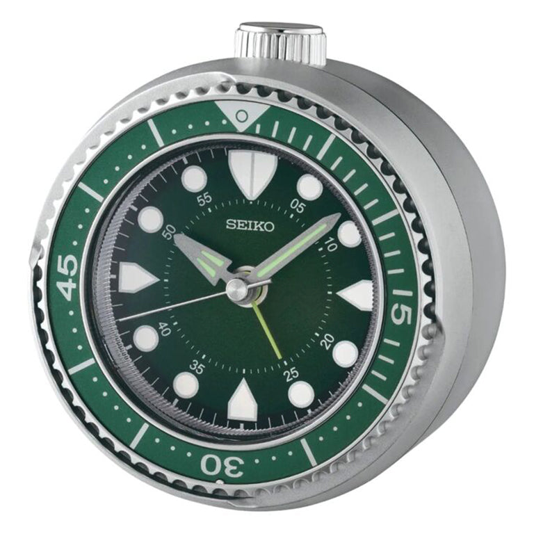QHE207A - Reloj Despertador Seiko Verde Tipo Diver