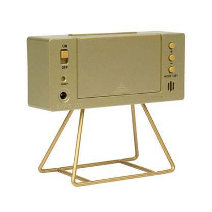 QHL062G - Reloj Despertador Seiko Tipo Crono de Competición Dorado