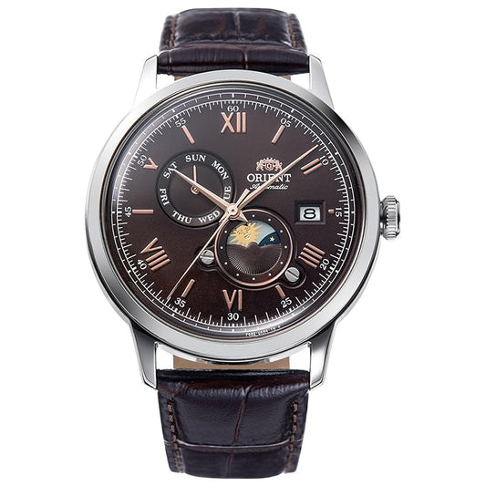 RA-AK0804Y30B - Orient Bambino Sun and Moon