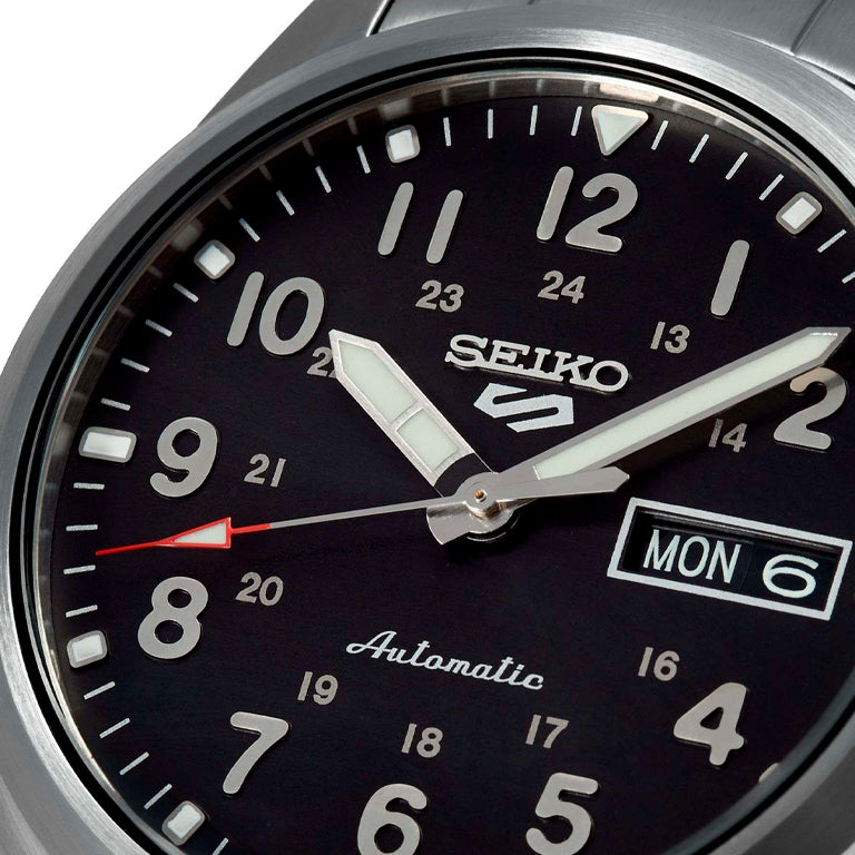 Seiko 5 Sports Field Military Negro SRPG27K1 - vista 3