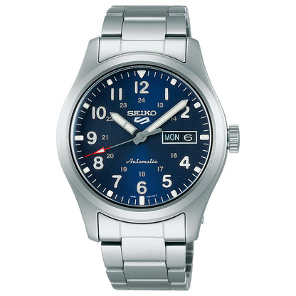 Seiko 5 Sports Field Military Azul SRPG29K1 - vista frontal
