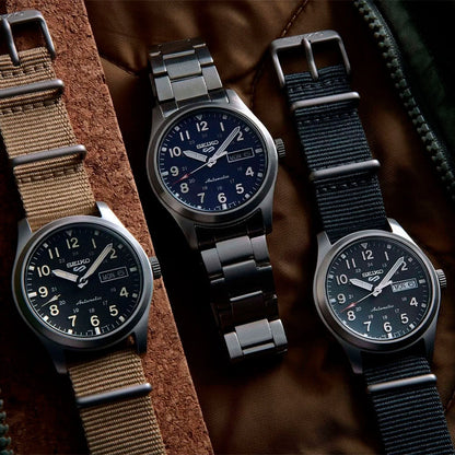 Seiko 5 Sports Field Military Azul SRPG29K1 - vista 2