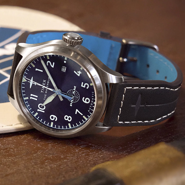 TW2Y38800 - Timex Waterbury Pan Am Azul Automático