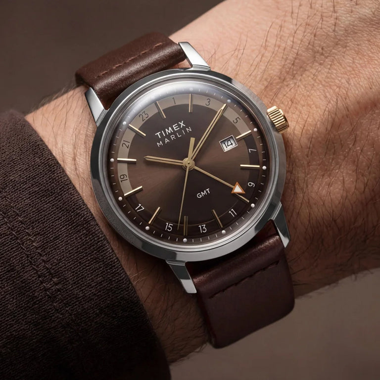 Timex Marlin Quartz GMT piel TW2Y84200 - vista 2