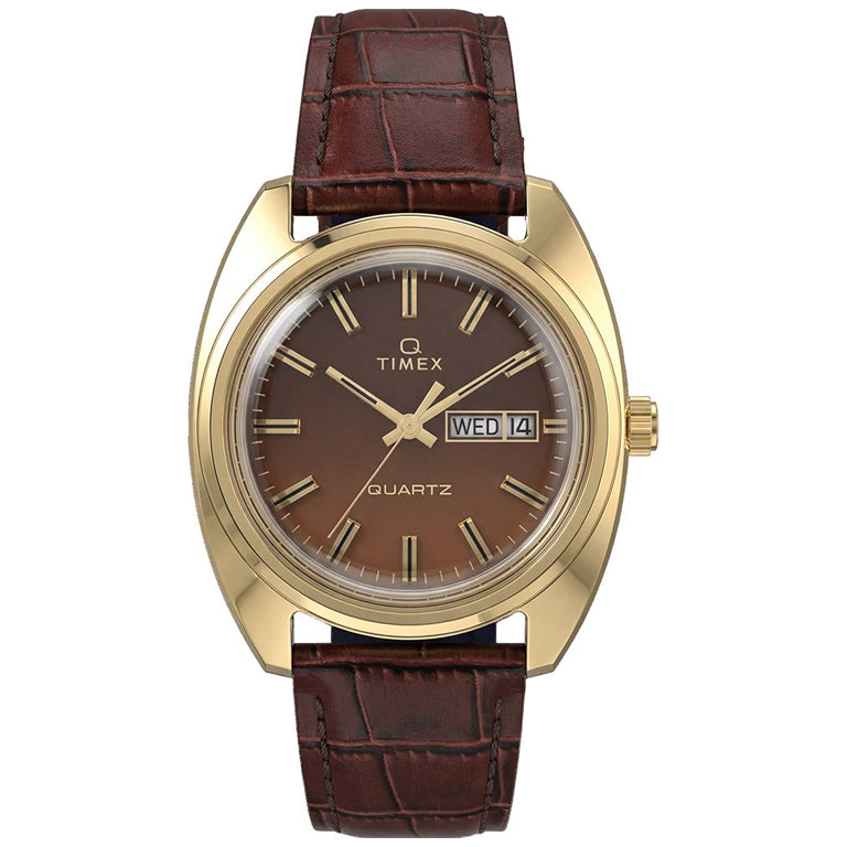 Timex Lab Reissue 1976 Día-Fecha Fumé TW2Y87200 - vista frontal